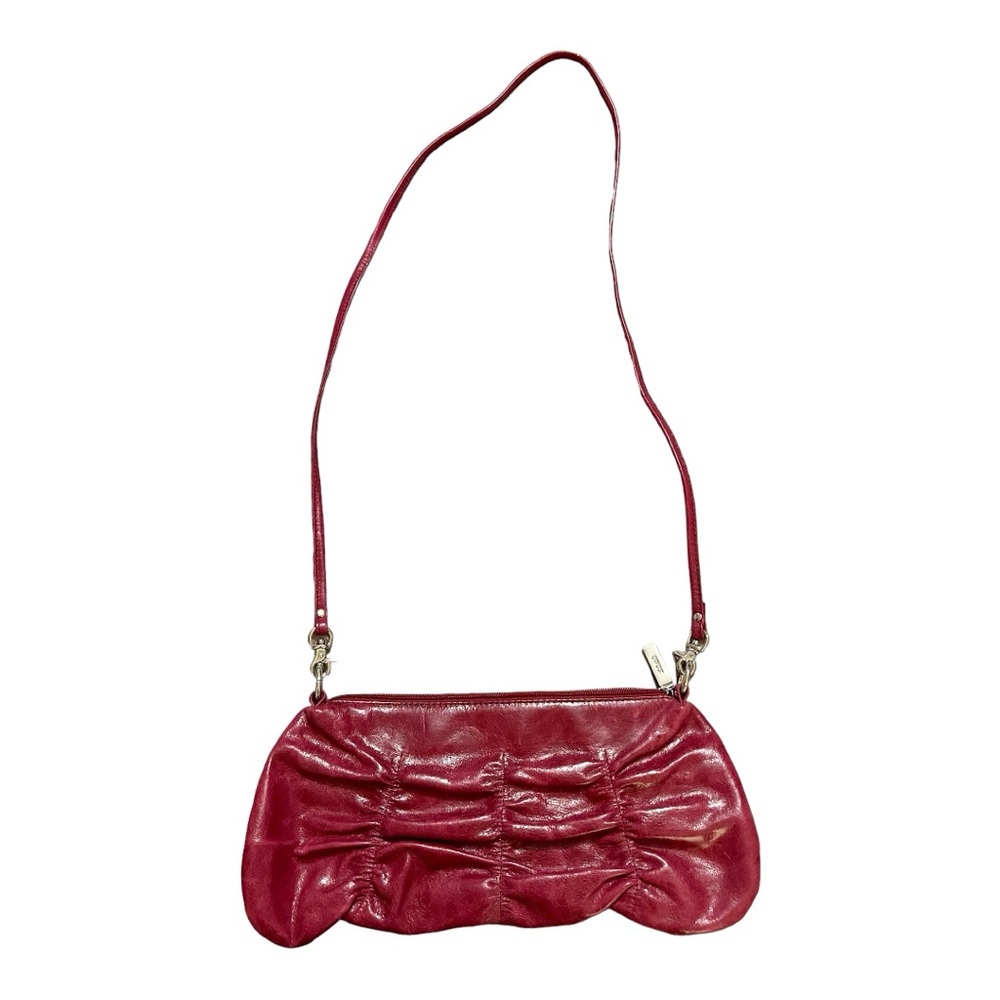 HOBO International Crossbody Hand Bag Color Leather Raspberry